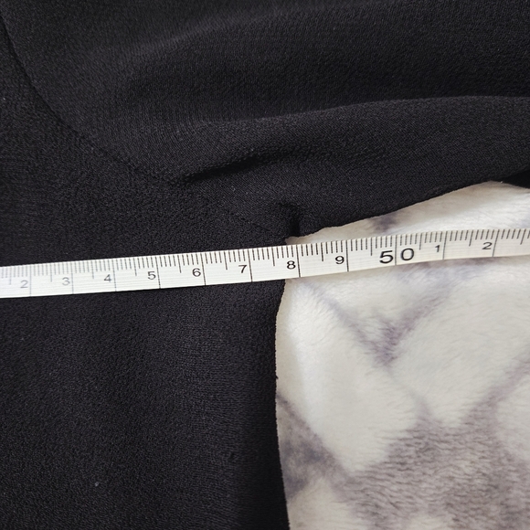 Zara Black Floral Embroidery Lace Sheer Blouse, size M - Picture 11 of 12